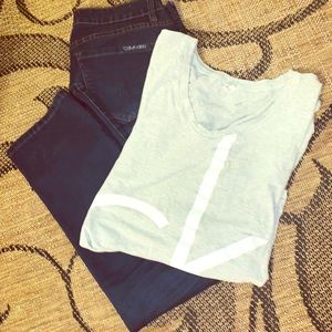 Calvin Klein T-Shirt Jeans Bundle